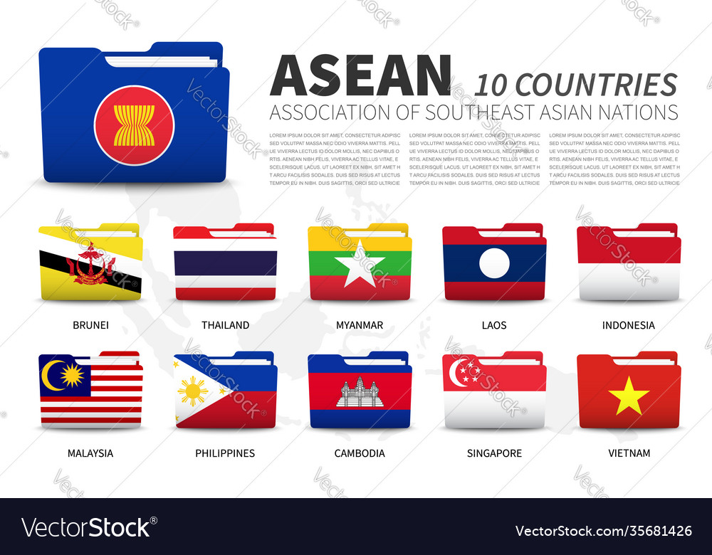 Flag Asean Logo Vector Images 67