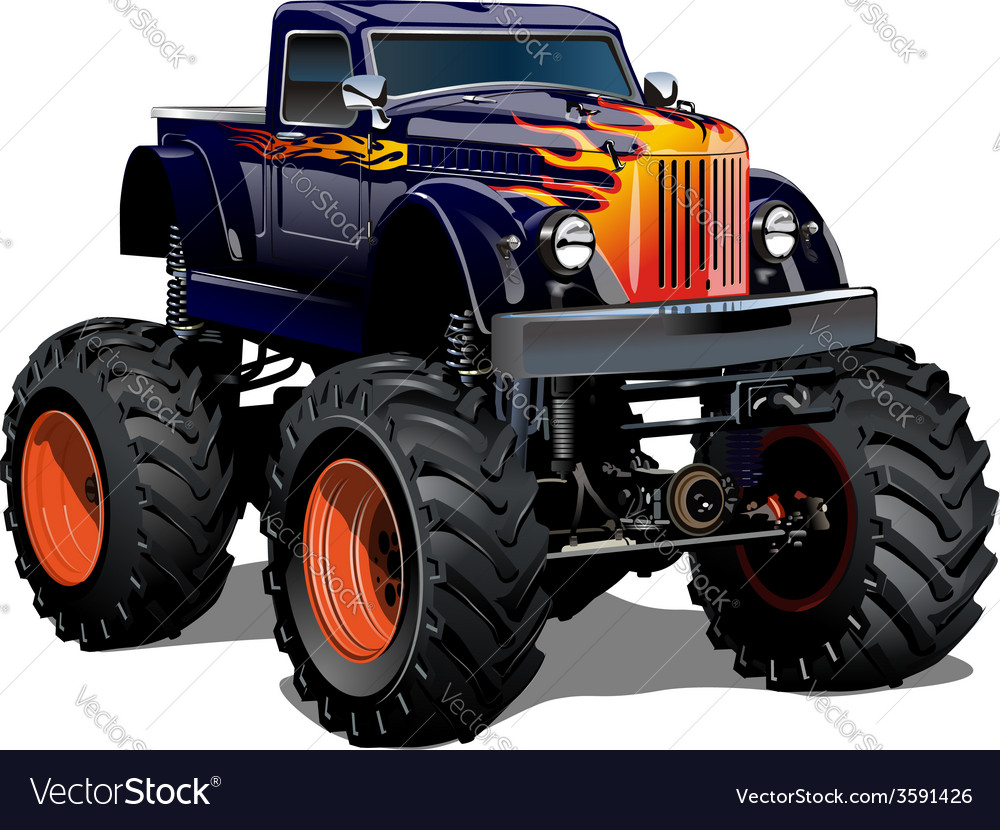 Cartoon Monster Truck | Sticker