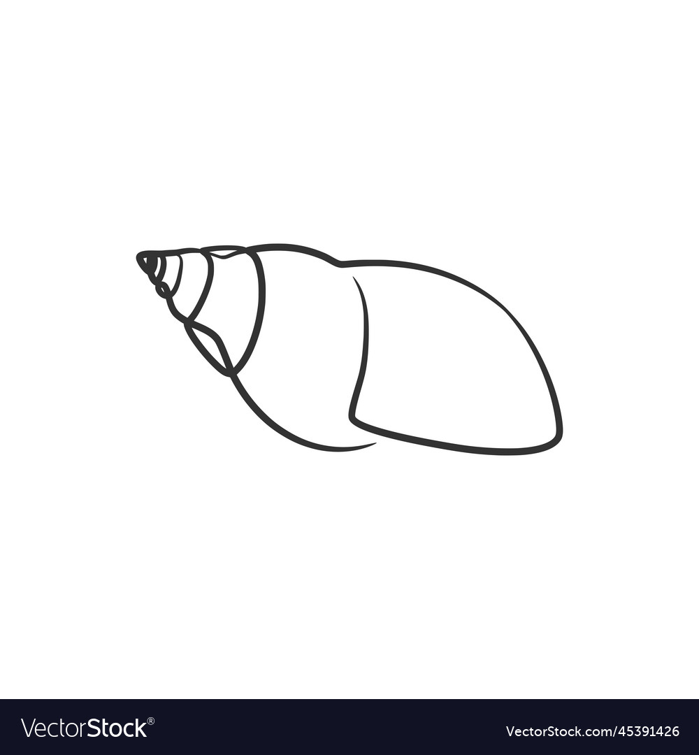 Snail Continuous Line Art Drawing Royalty Free Vector Image