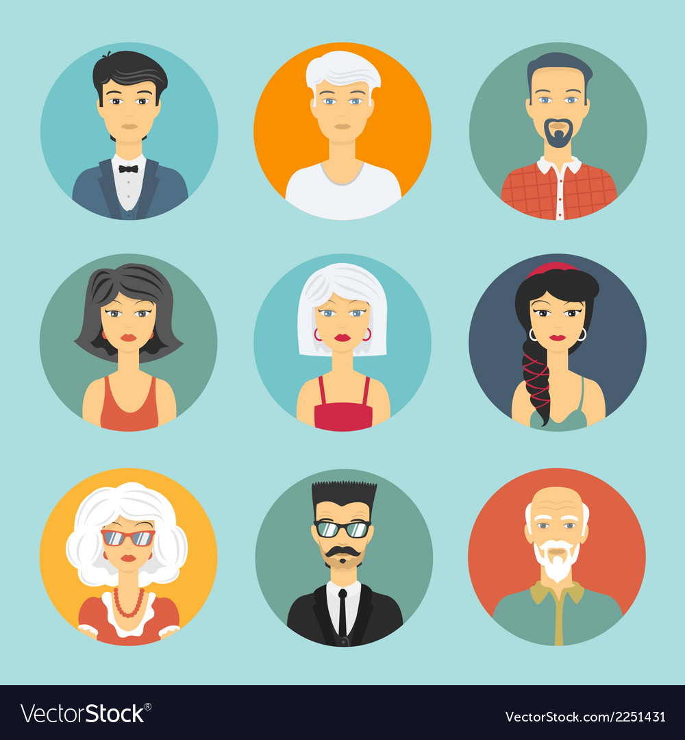 Premium Vector  People avatar character vector icon human avatar