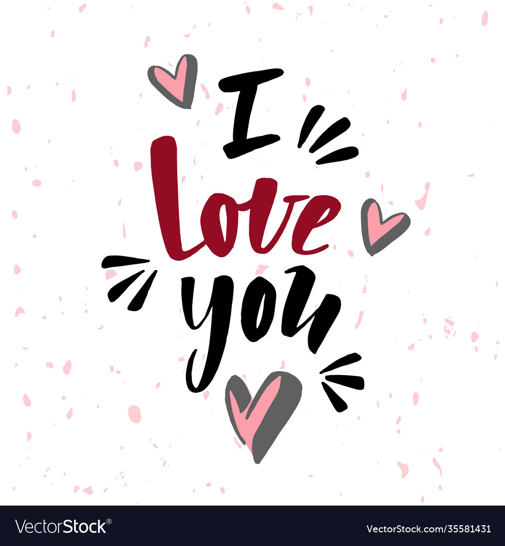 I love you Royalty Free Vector Image - VectorStock