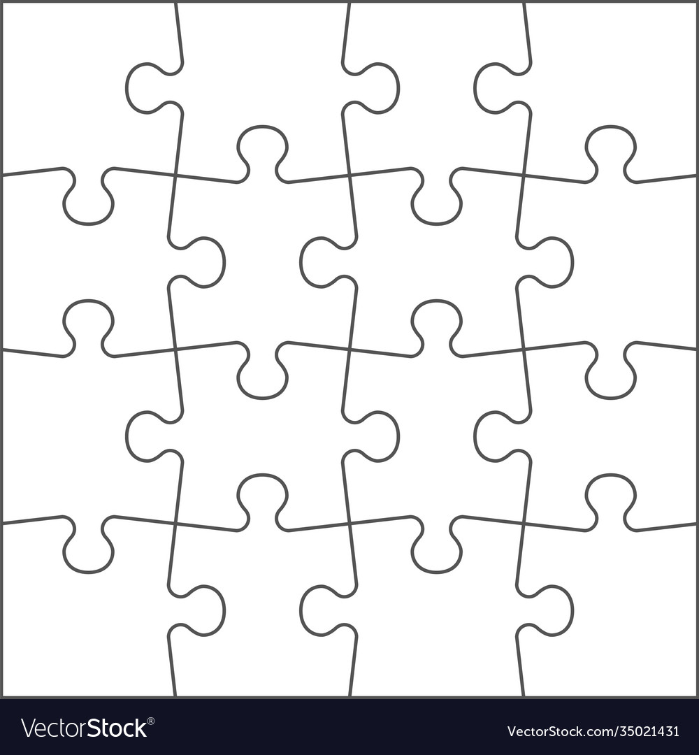 Photo About Jigsaw Puzzle , Blank Simple Template 3X3 within Jigsaw Puzzle  Template For Word - At…