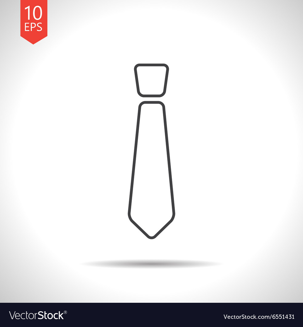 Tie icon Royalty Free Vector Image - VectorStock