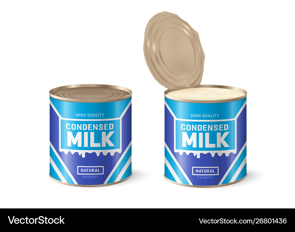 Download Condensed Milk Condensed Milk Can Royalty Free Vector Image PSD Mockup Templates