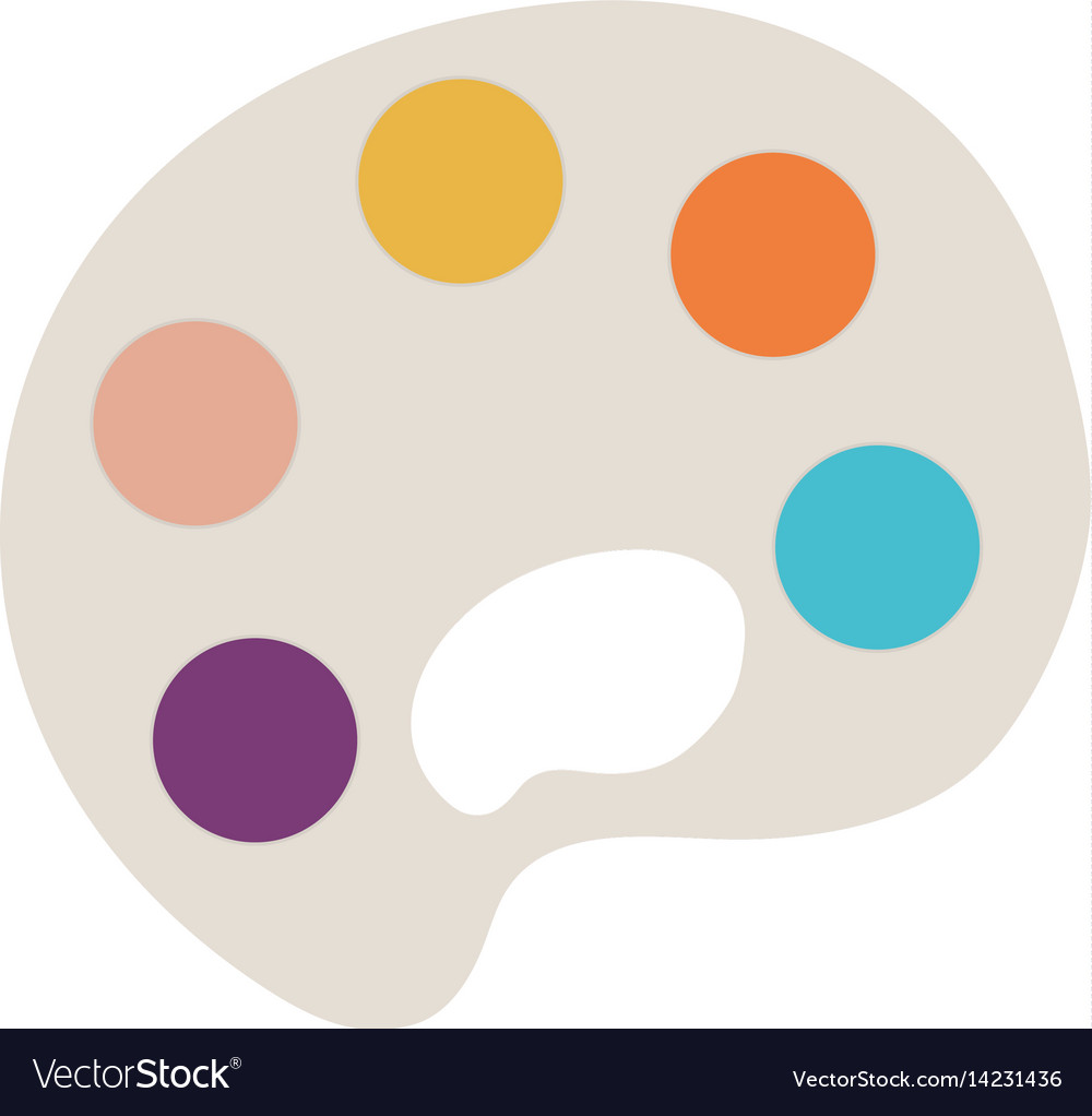 Paint palette icon Royalty Free Vector Image - VectorStock