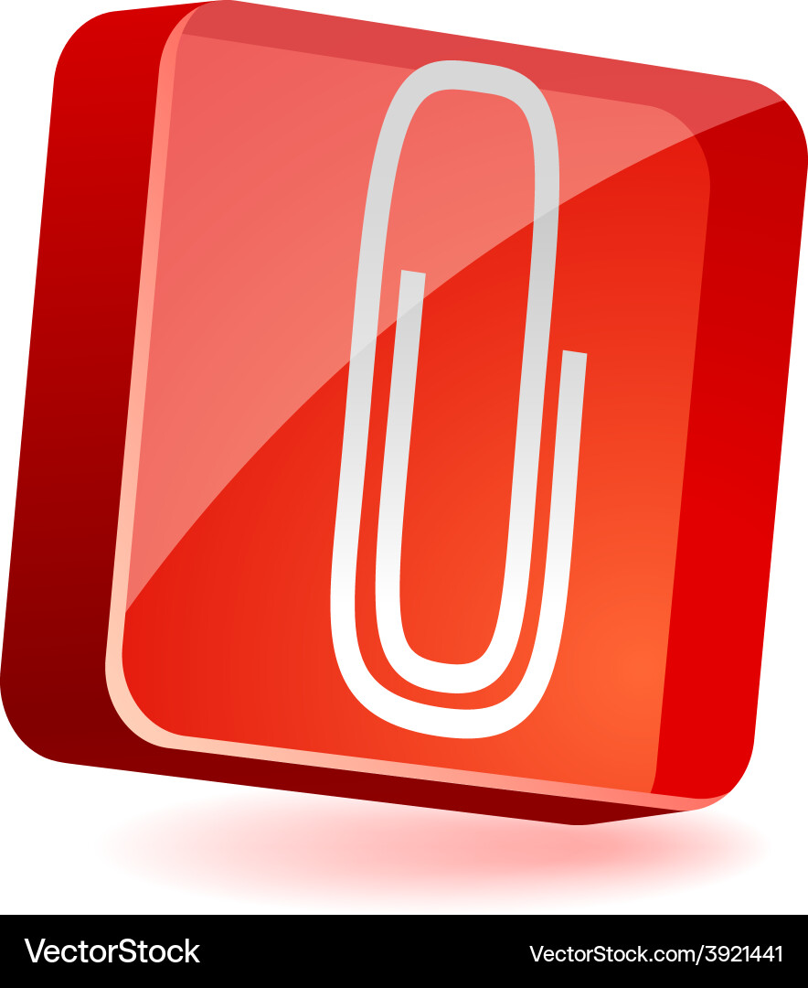 Attach icon Royalty Free Vector Image - VectorStock