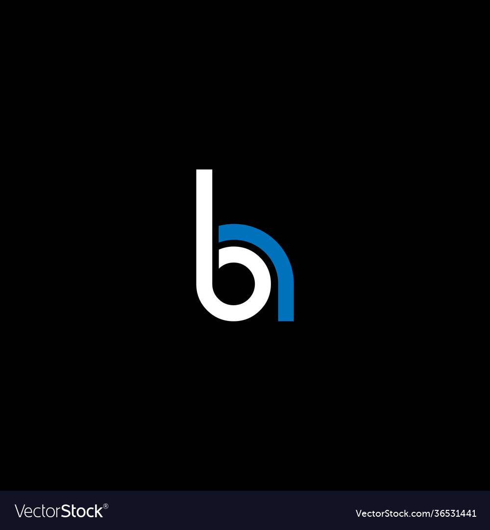 Hb or bh abstract outstanding professional Vector Image
