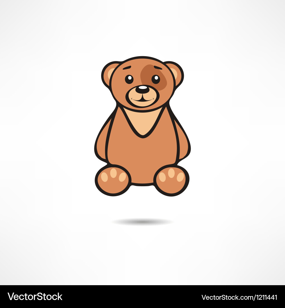 Smiling bear Royalty Free Vector Image - VectorStock