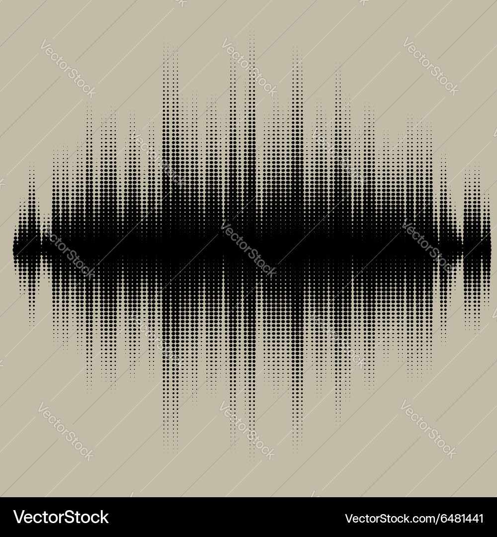 Sound waves set Audio equalizer technology Vector Image