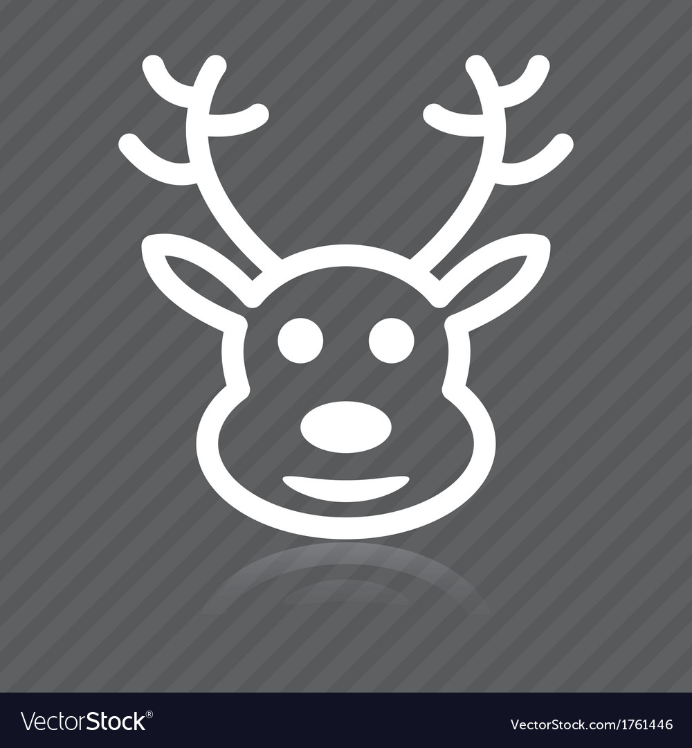 Deer Head Royalty Free Vector Image VectorStock   Deer Head Vector 1761446 