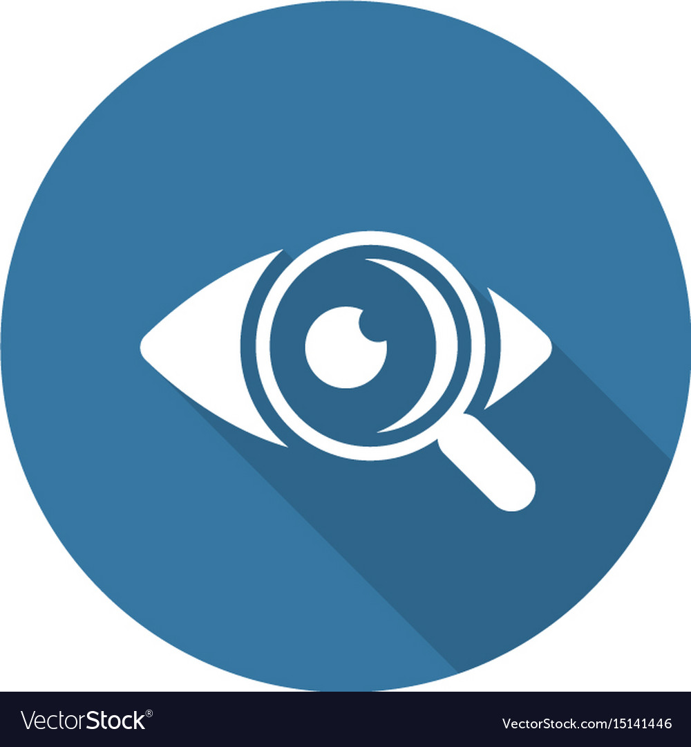 Ophthalmology and medical services icon flat Vector Image