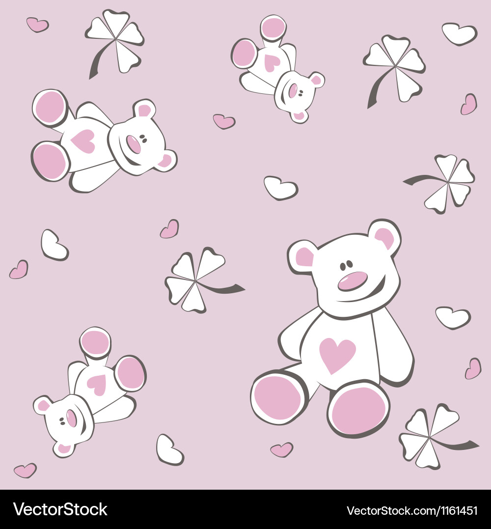 Bear pattern Royalty Free Vector Image - VectorStock