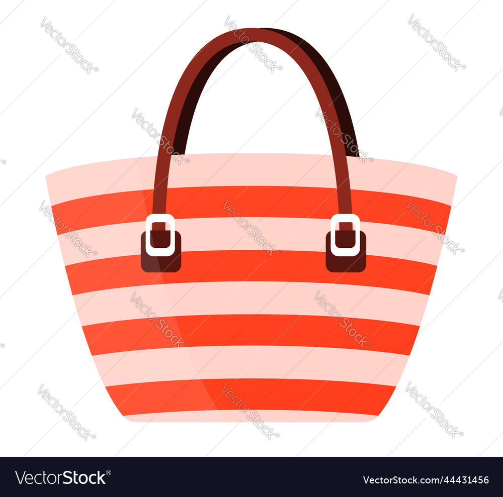 Beach bag - modern flat design style single Vector Image