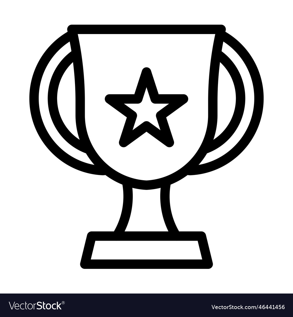 Trophy championship winner Royalty Free Vector Image