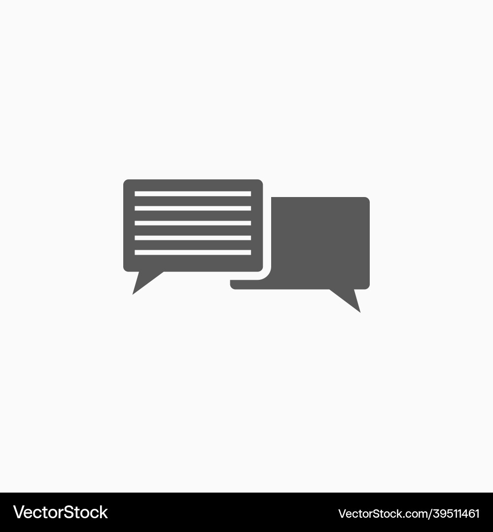 Comment icon Royalty Free Vector Image - VectorStock