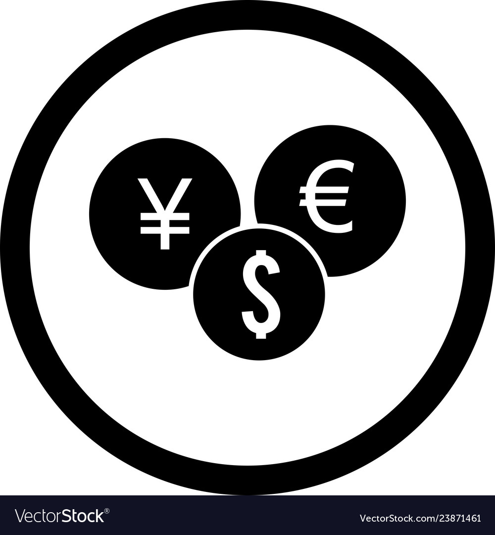 Currencies icon Royalty Free Vector Image - VectorStock