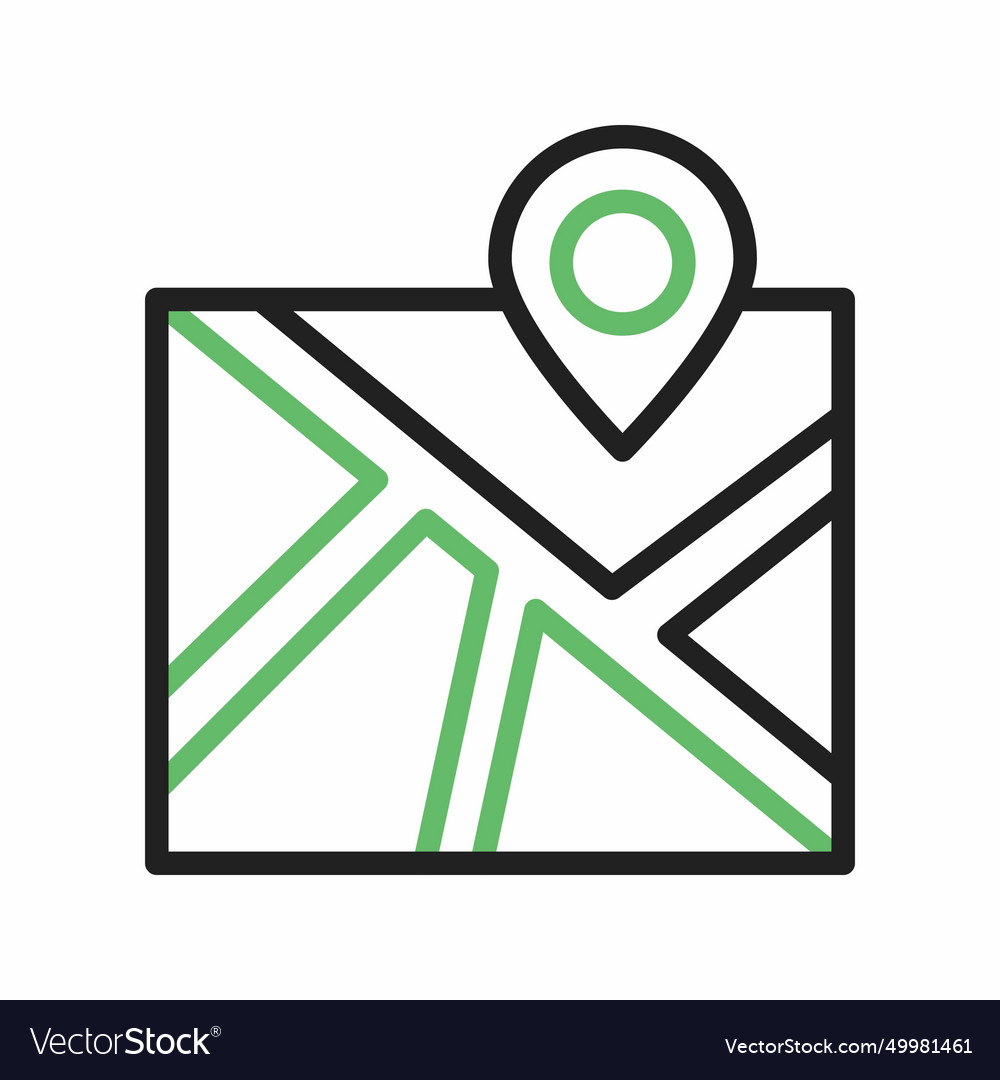 Map icon image Royalty Free Vector Image - VectorStock