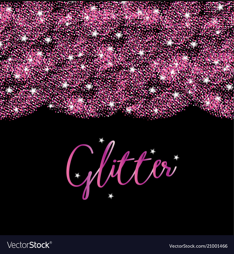 glitter template pink the glitter template pink vector image