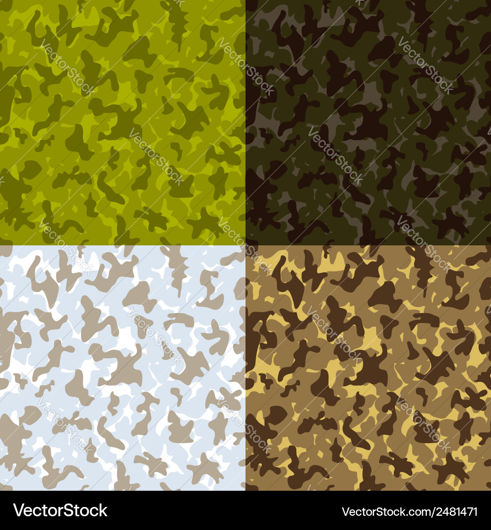 Camouflage seamless pattern Royalty Free Vector Image