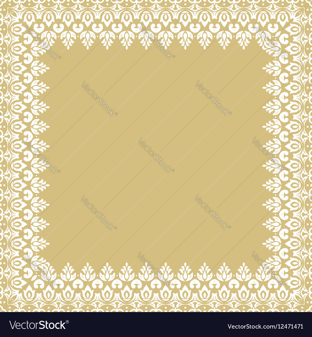 Floral fine frame Royalty Free Vector Image - VectorStock