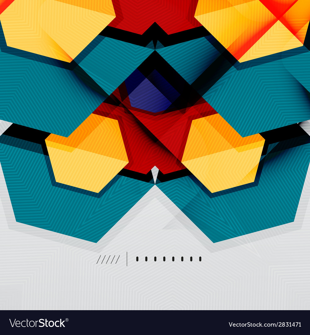 Geometric abstract background layout Royalty Free Vector