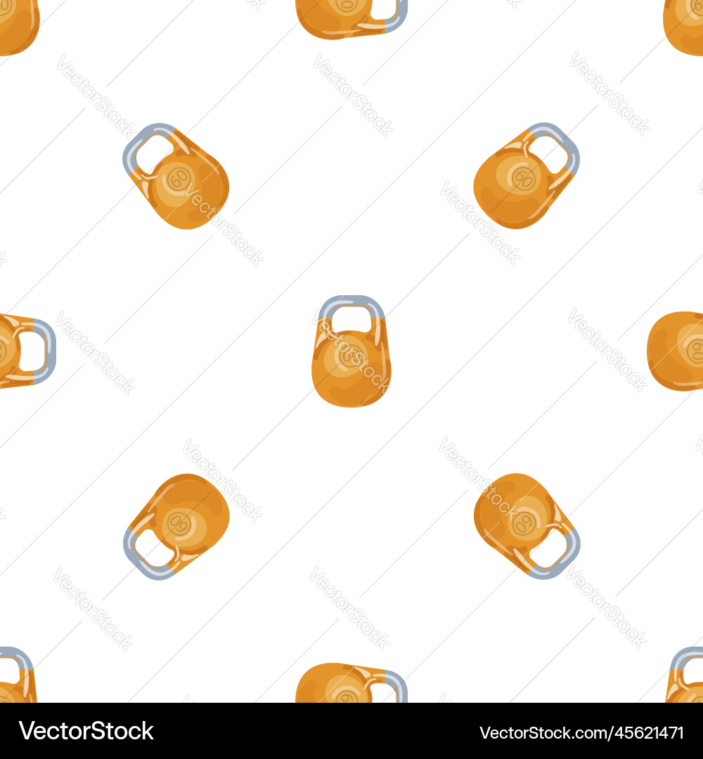 Kettlebell pattern seamless Royalty Free Vector Image