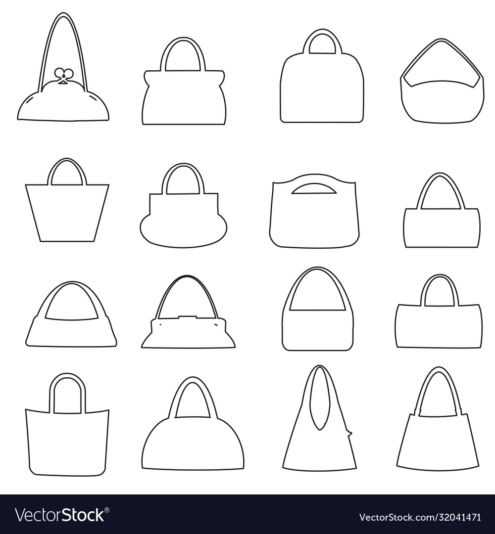 Shopping line icons set e-commerce and Royalty Free Vector