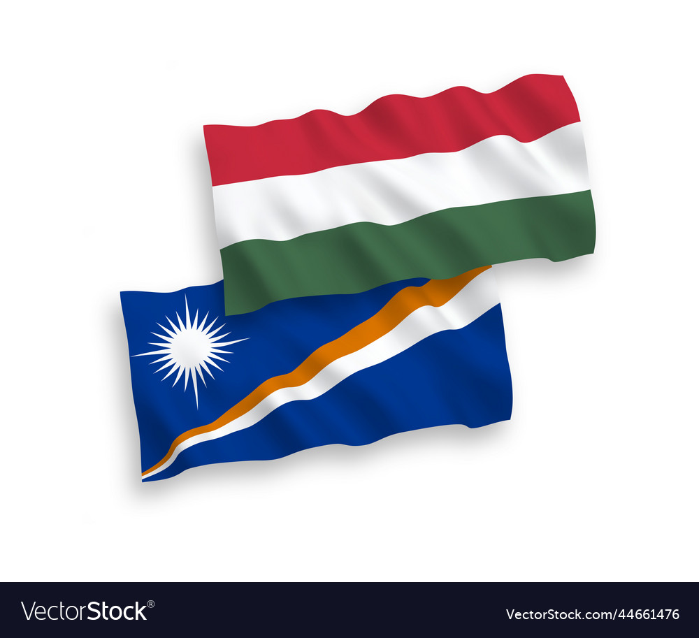 Flags of republic of the marshall islands Vector Image
