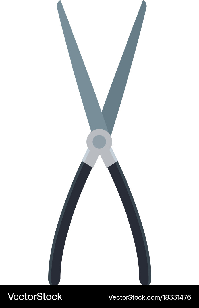 Gardening scissors tool Royalty Free Vector Image