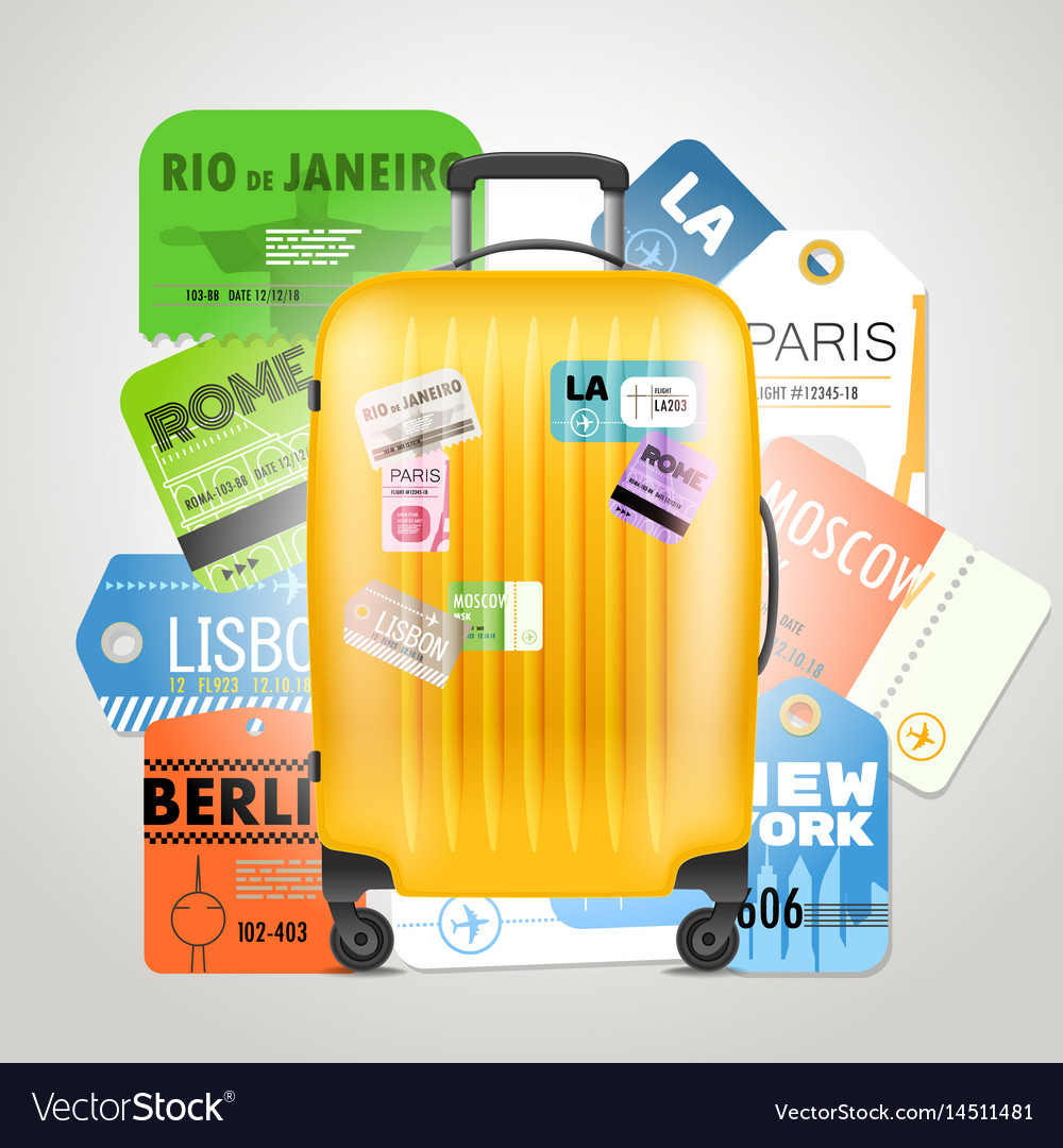 Different Boarding Pass Collection And Modern Vector Image