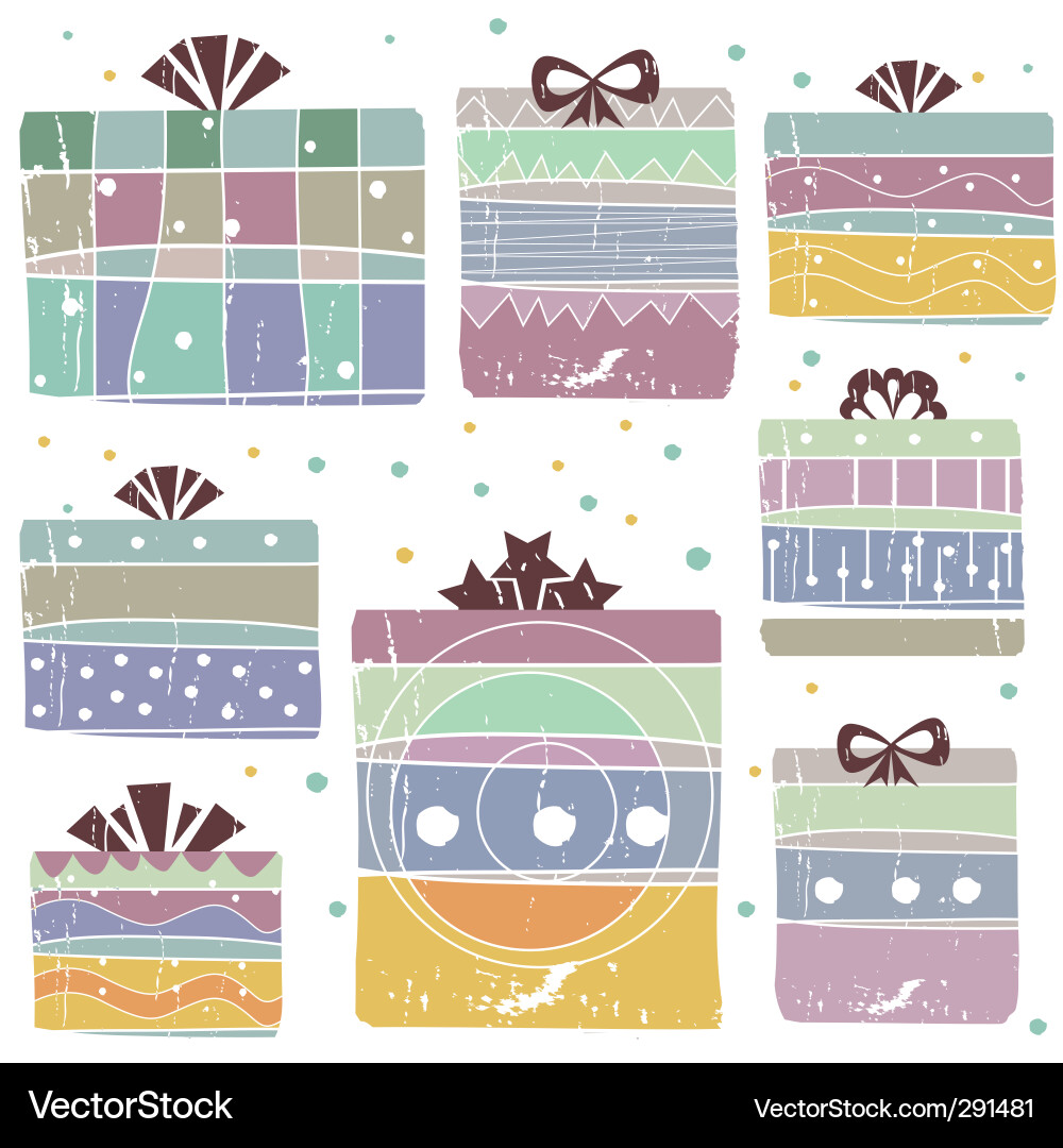 Gift boxes Royalty Free Vector Image - VectorStock