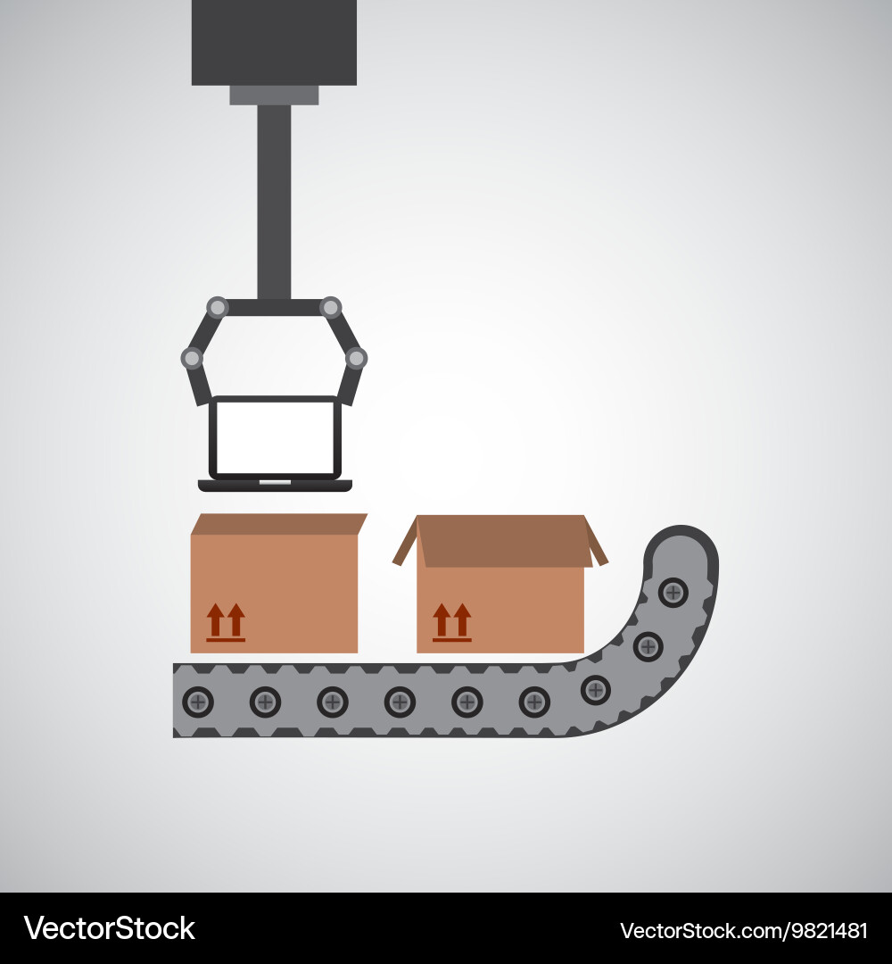 Robot technology machine Royalty Free Vector Image