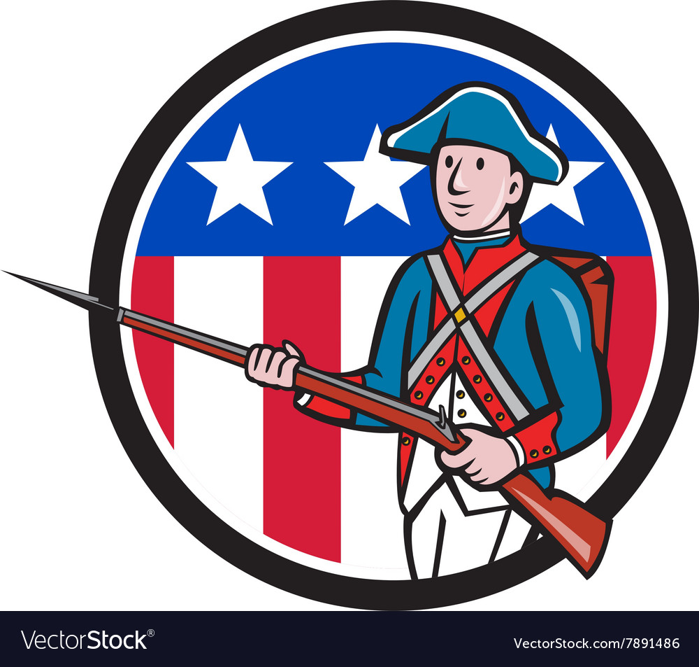 American Revolutionary War Soldier Clipart