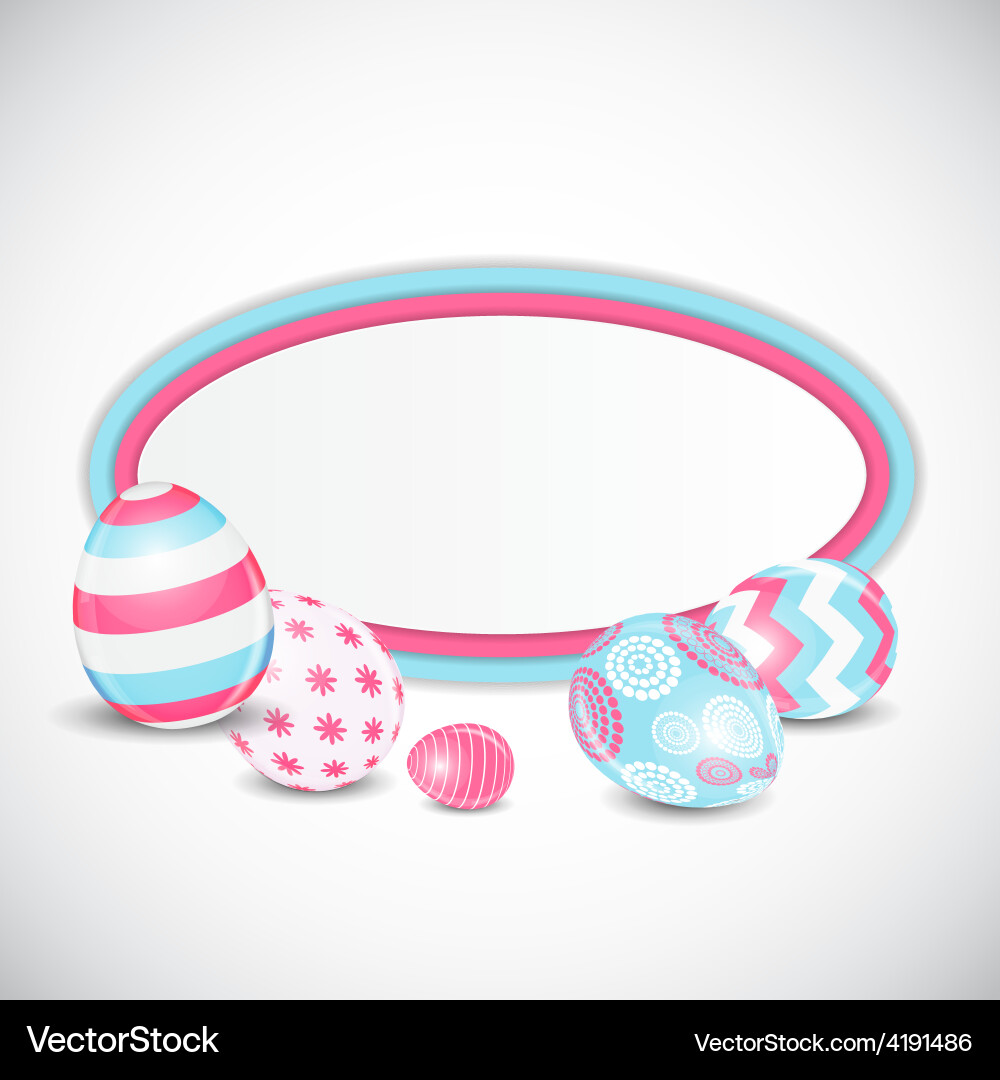 Beautiful easter egg background Royalty Free Vector Image