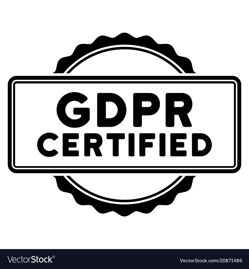 gdpr certified seal template royalty free vector image seal template