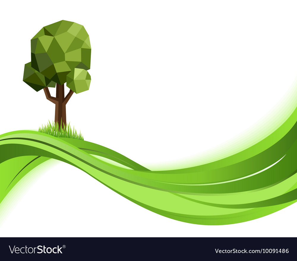 Green nature background eco concept Royalty Free Vector