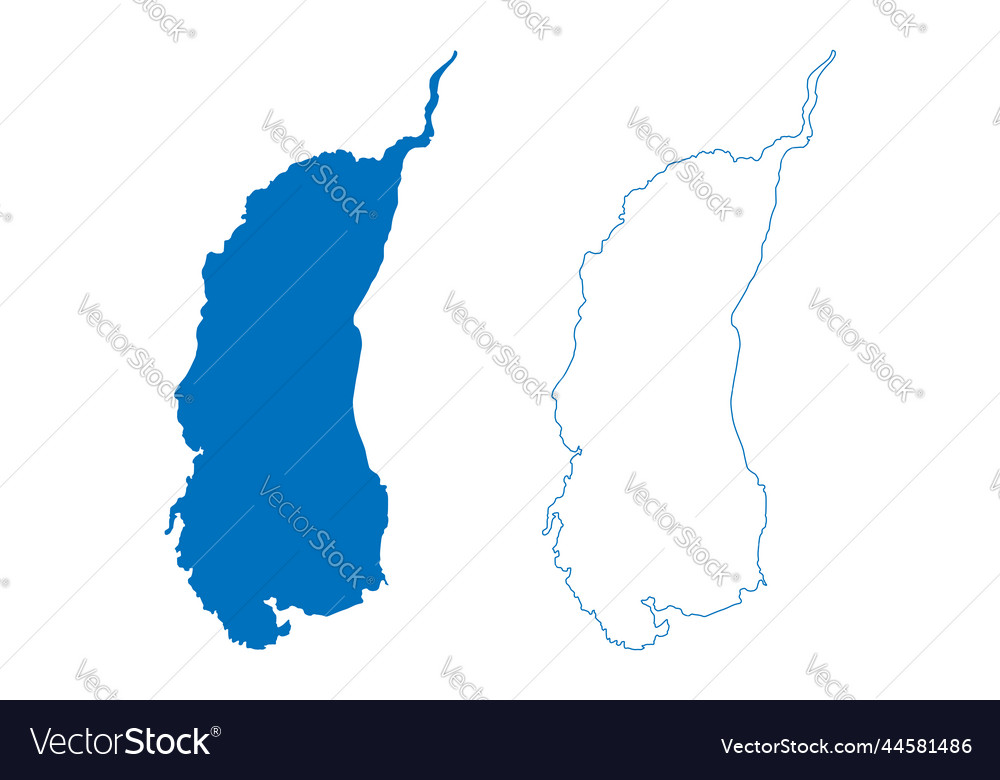 Lake lacha russia russian federation arkhangelsk Vector Image