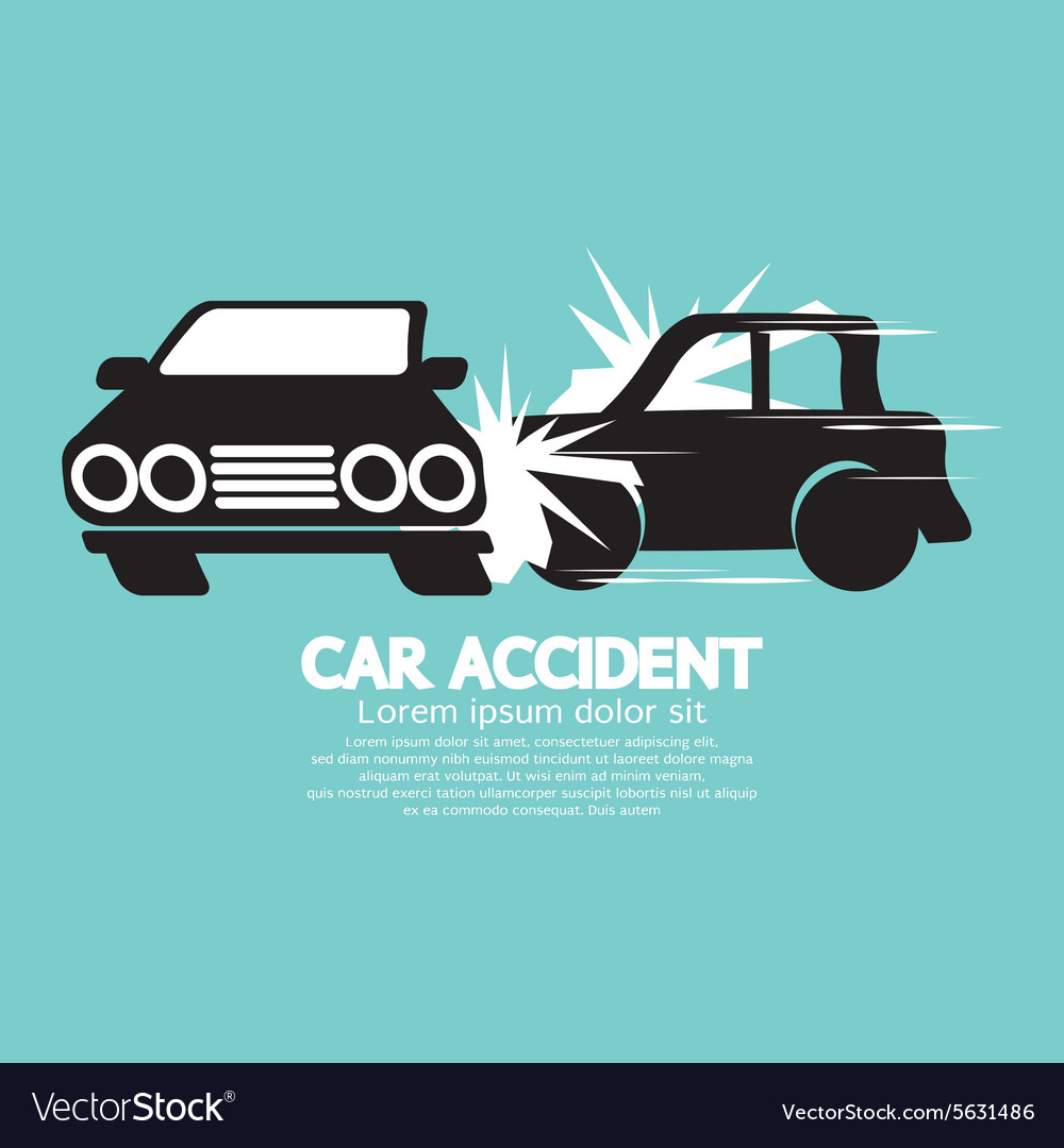 Two cars in an accident