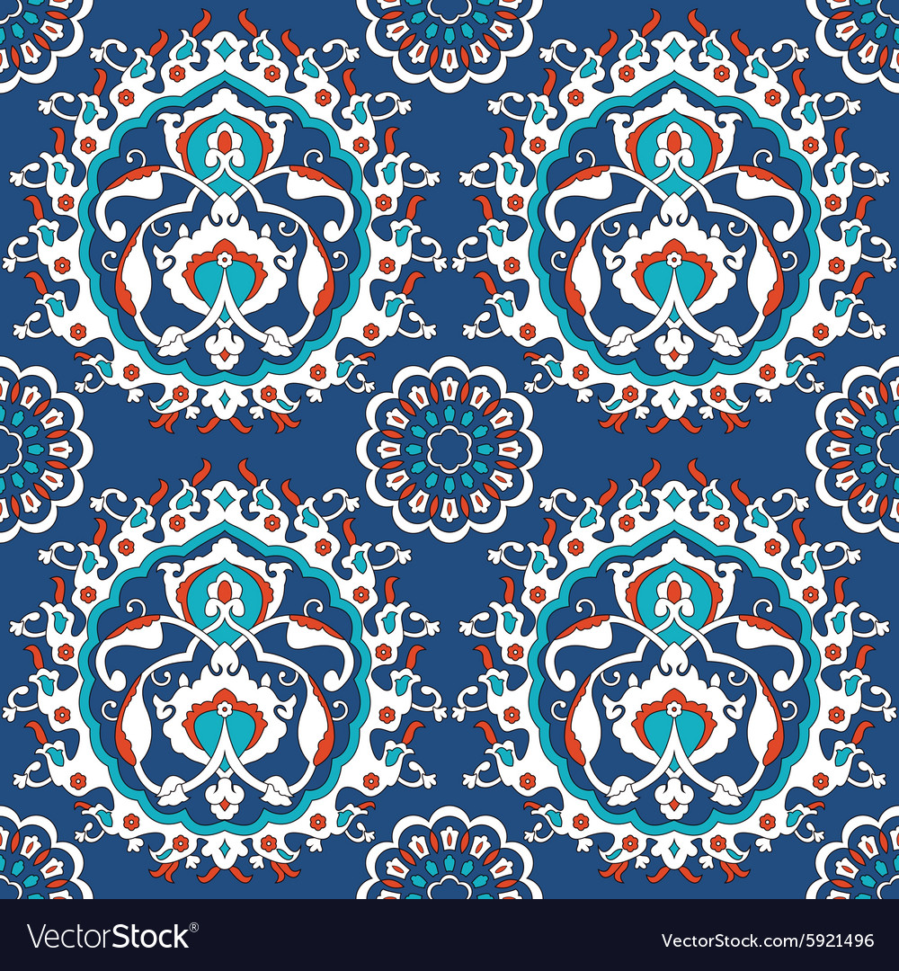 Arabesque seamless pattern Royalty Free Vector Image