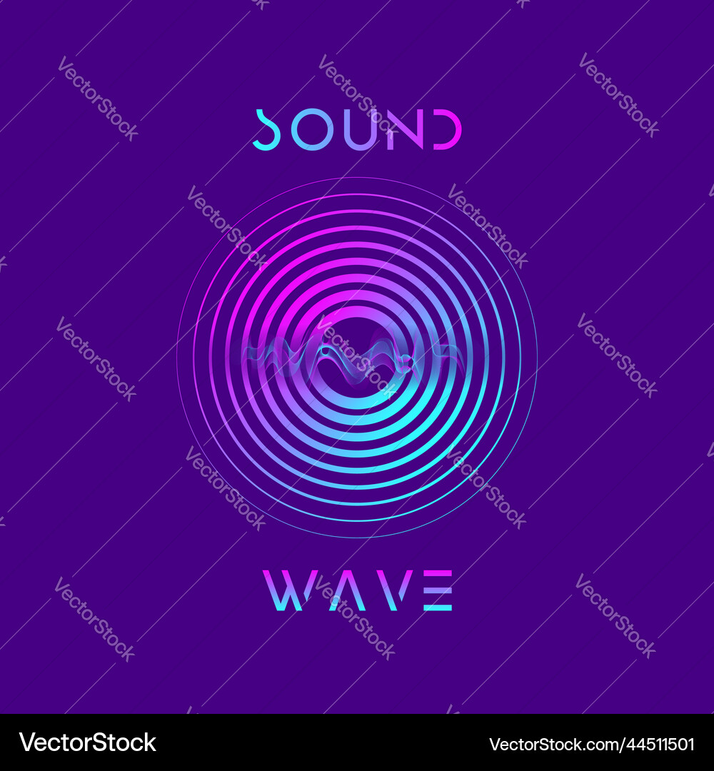 Modern sound wave equalizer Royalty Free Vector Image