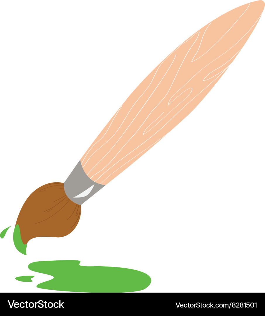 Paint brush Royalty Free Vector Image - VectorStock