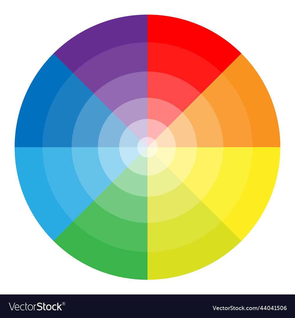 Round Color Palette Gradient Color Royalty Free Vector Image