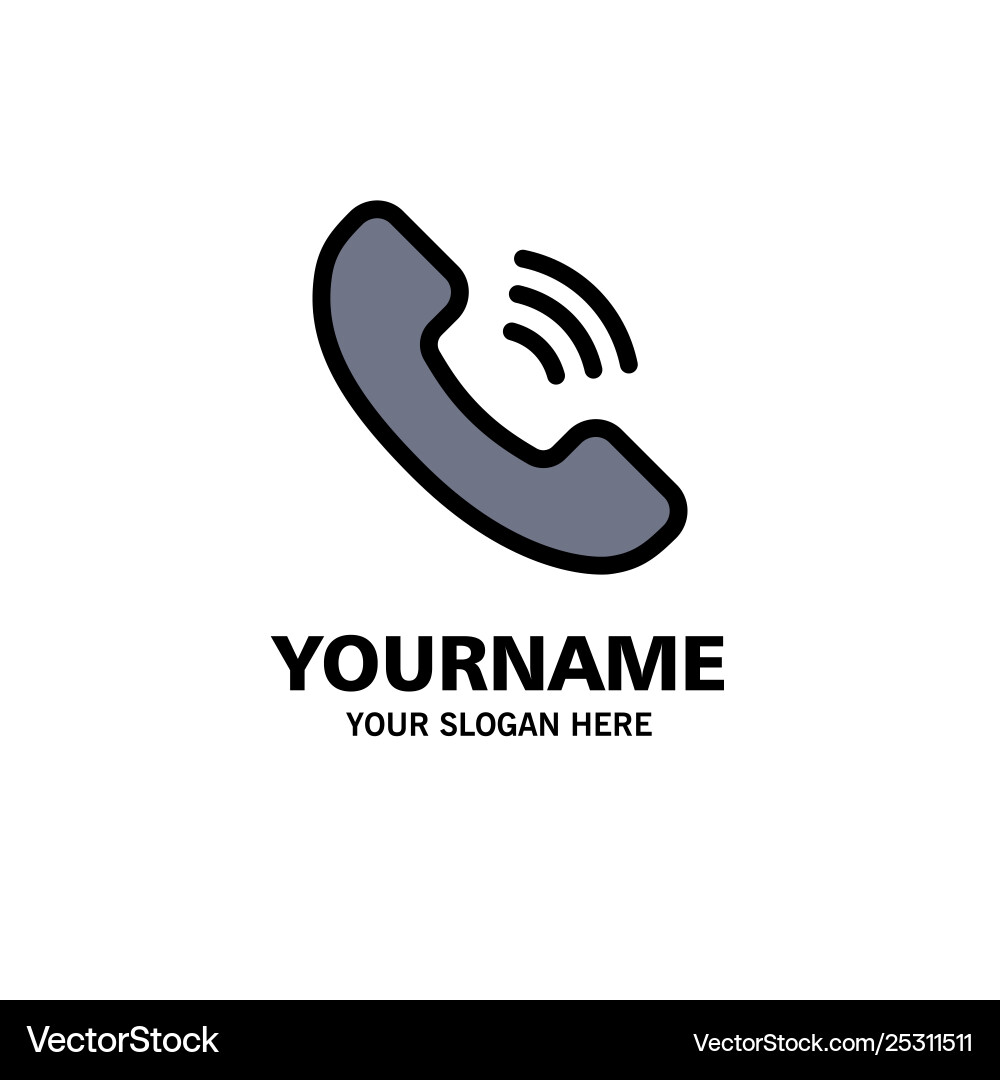 Call communication phone business logo template Vector Image