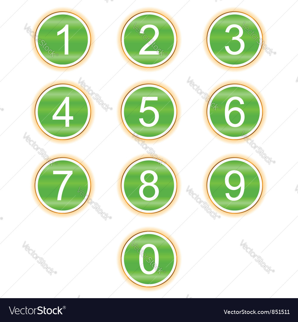 numbers-icons-royalty-free-vector-image-vectorstock