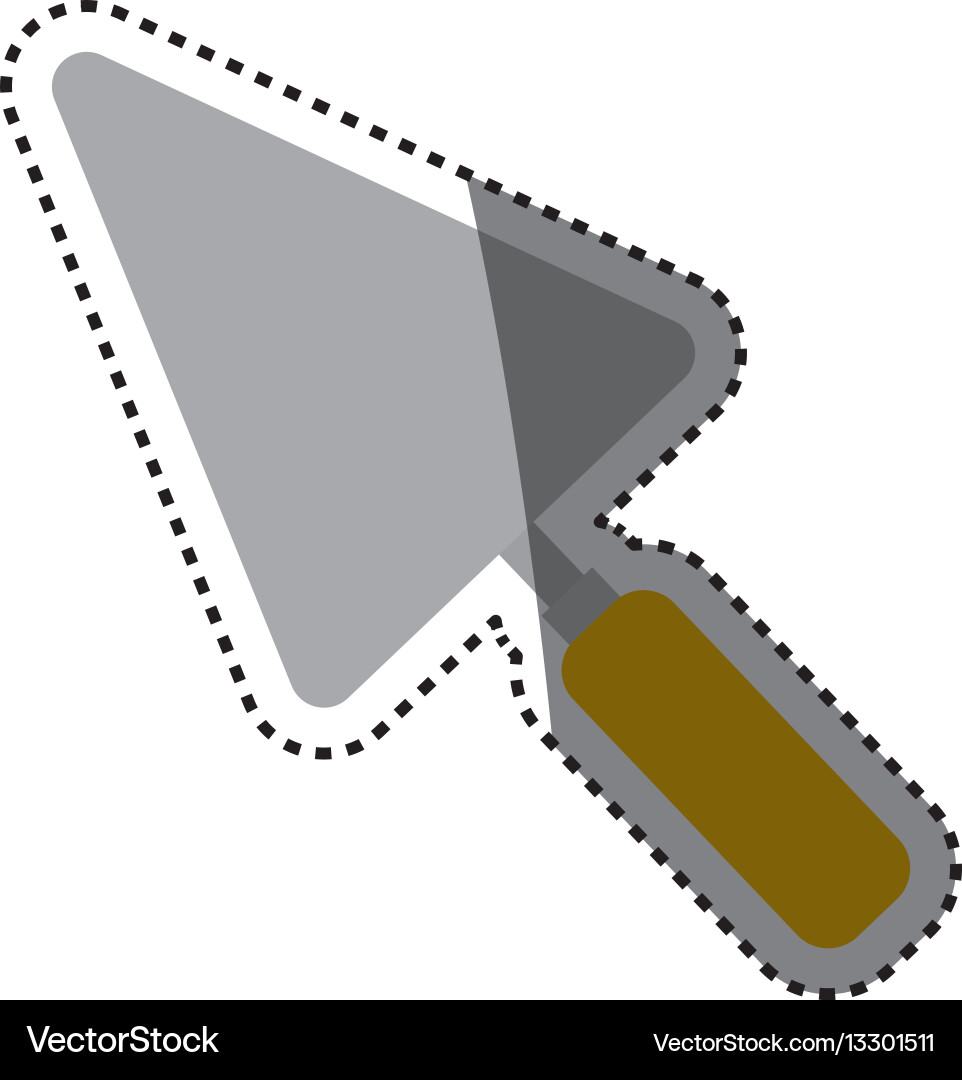 Spatula construction tool Royalty Free Vector Image