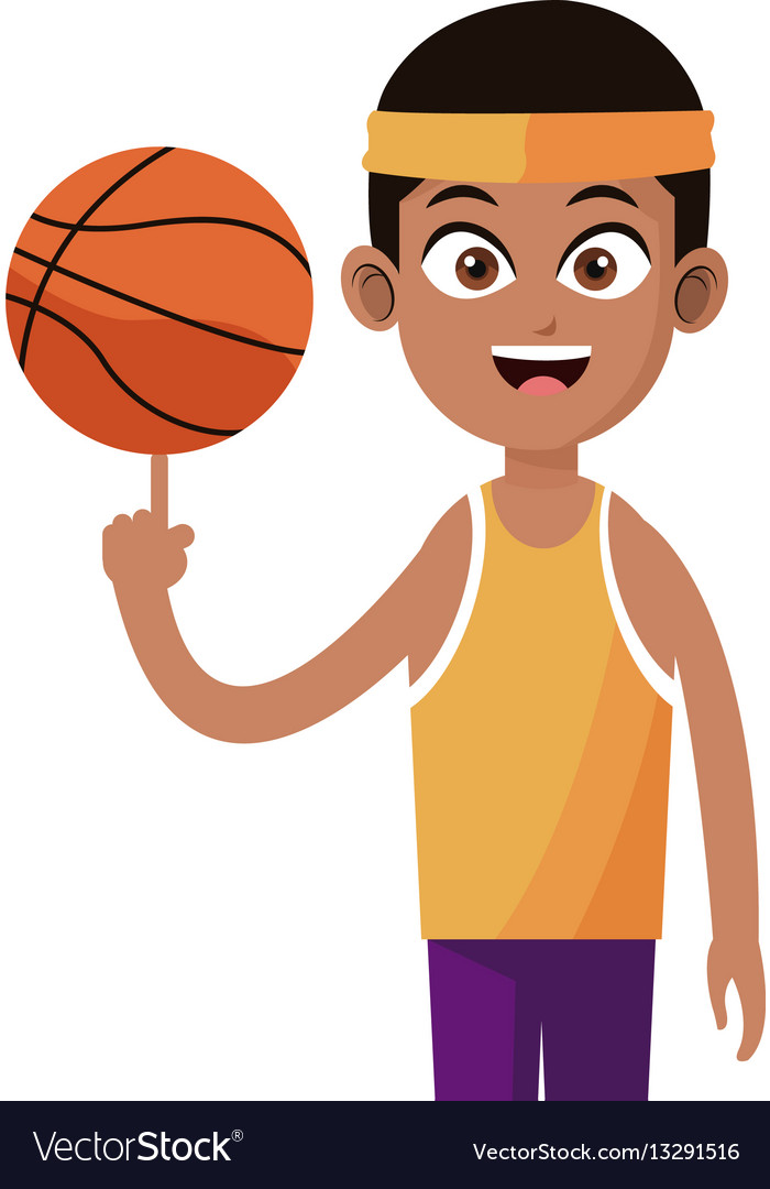 Basketball player icon image Royalty Free Vector Image