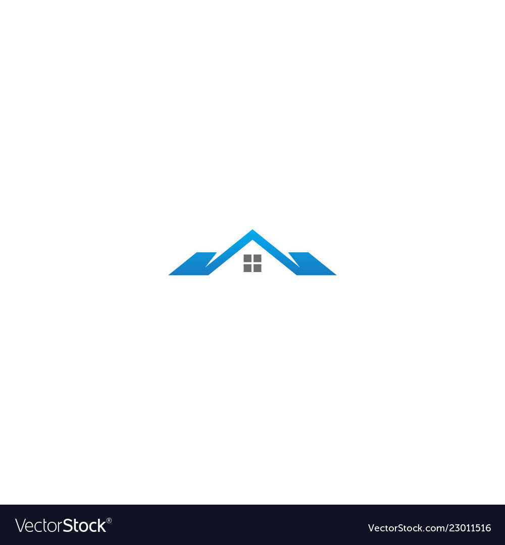 House rorealty company logo Royalty Free Vector Image