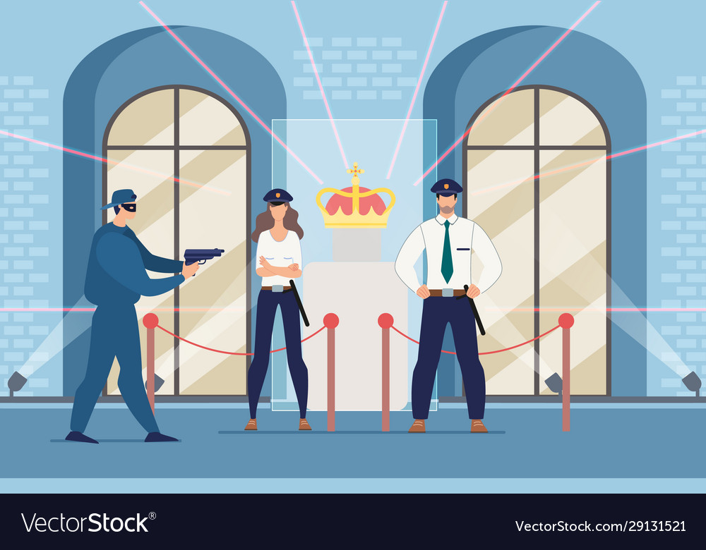 Try to steal. Муж угрожает Векторная иллюстрация. Частная охрана вектор рисунок. Скандалы с охраной рисунки. Ночь в музее охранник арт.