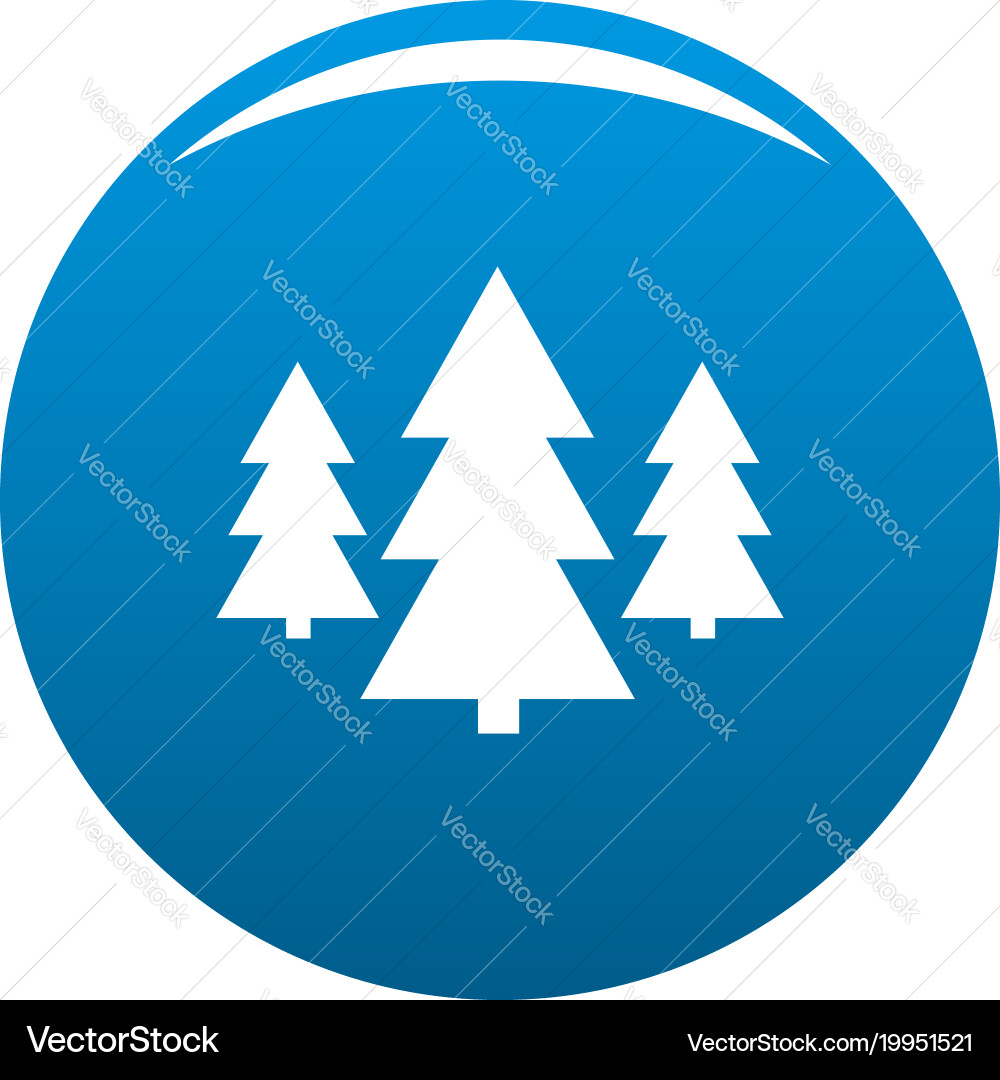 Forest icon blue Royalty Free Vector Image - VectorStock