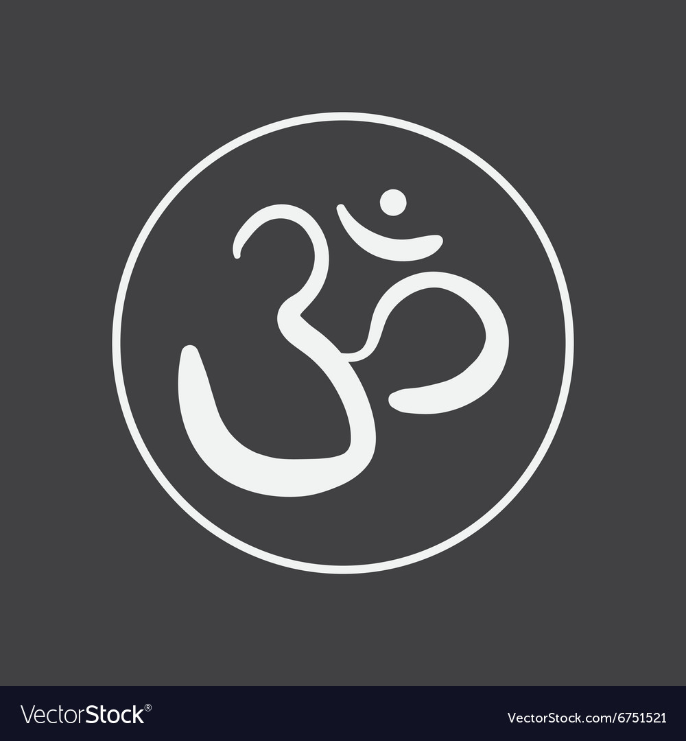 Om sign and symbol Royalty Free Vector Image - VectorStock